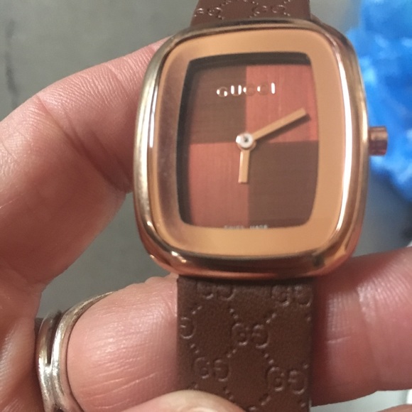Gucci Accessories - Gucci Watch Brown Signature Band